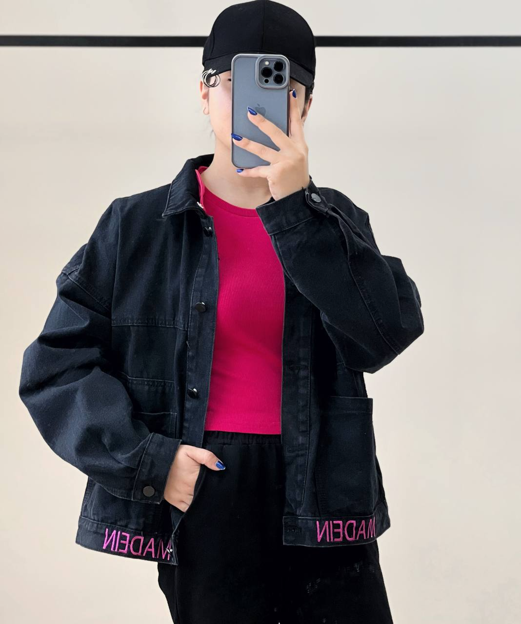 کت جین گلدوزی شده کد 2695