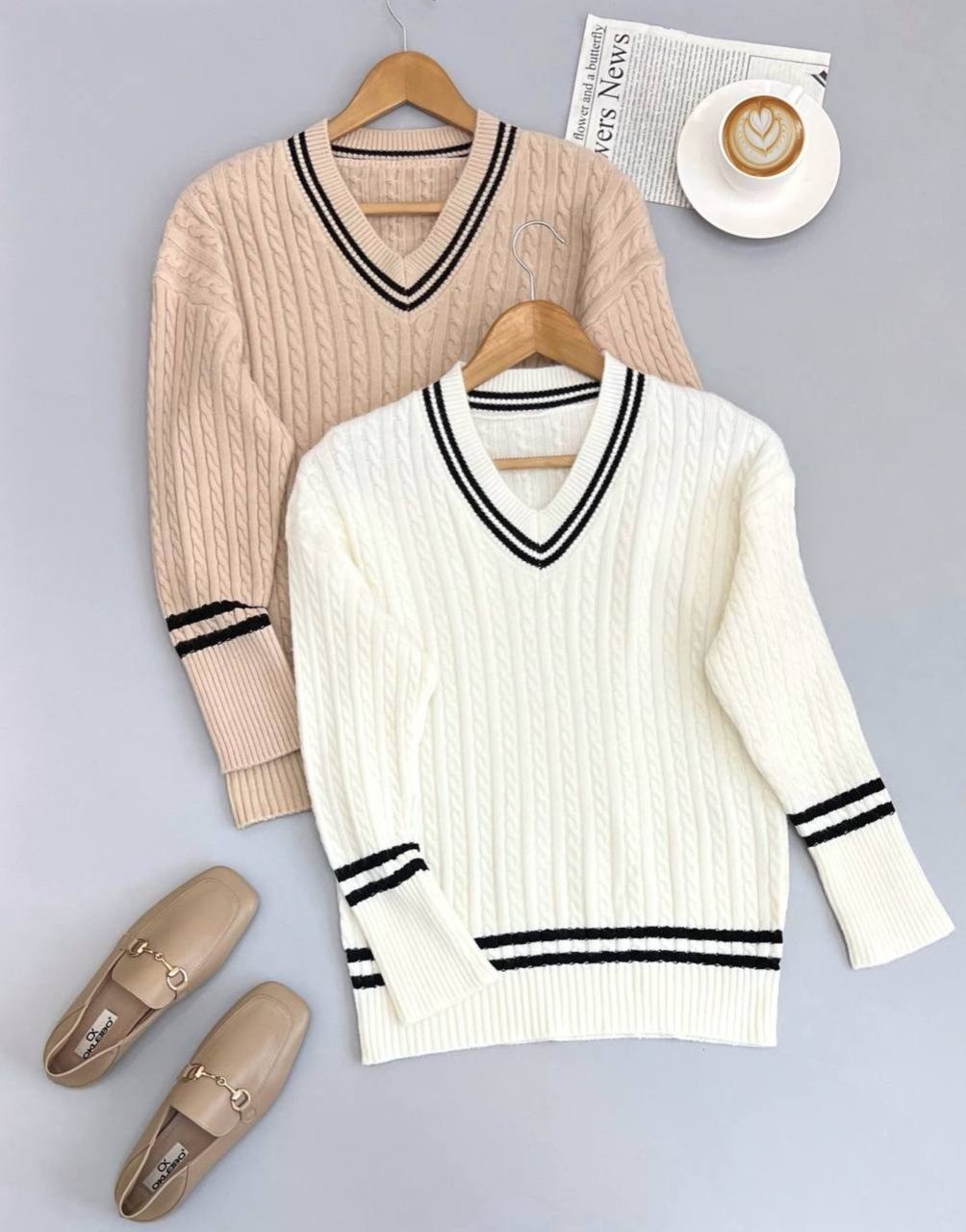 پلیور بافت زنجیری یقه هفت کد 2697