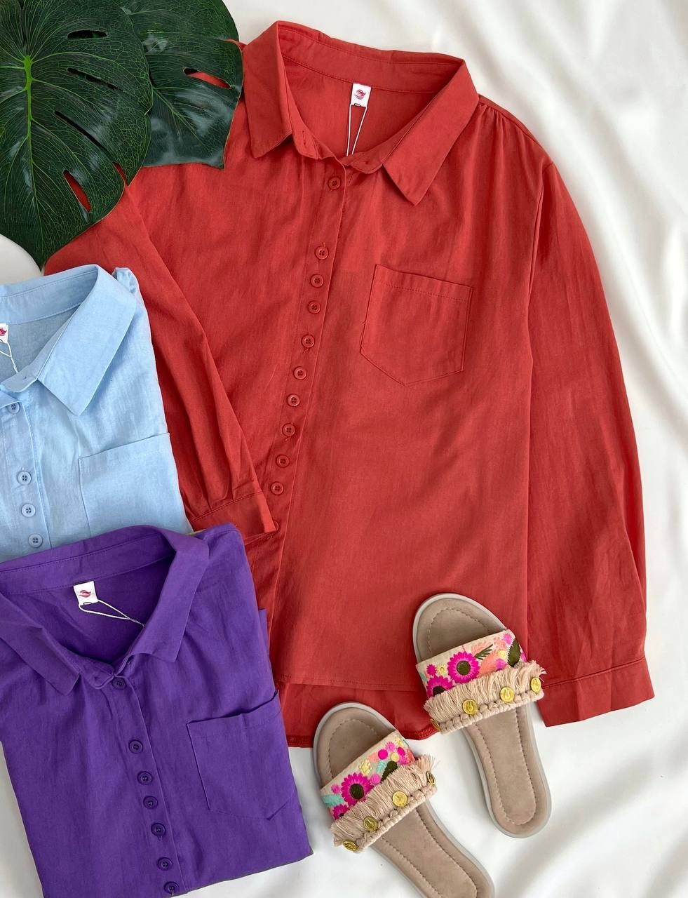 شومیز ساده جلو دکمه کد 2714