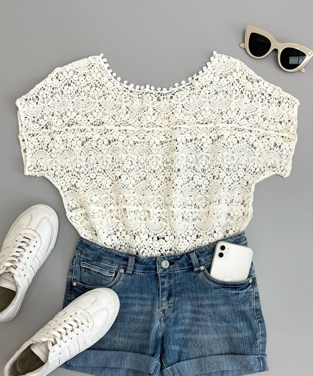 شومیز قلاب بافی کد 2717