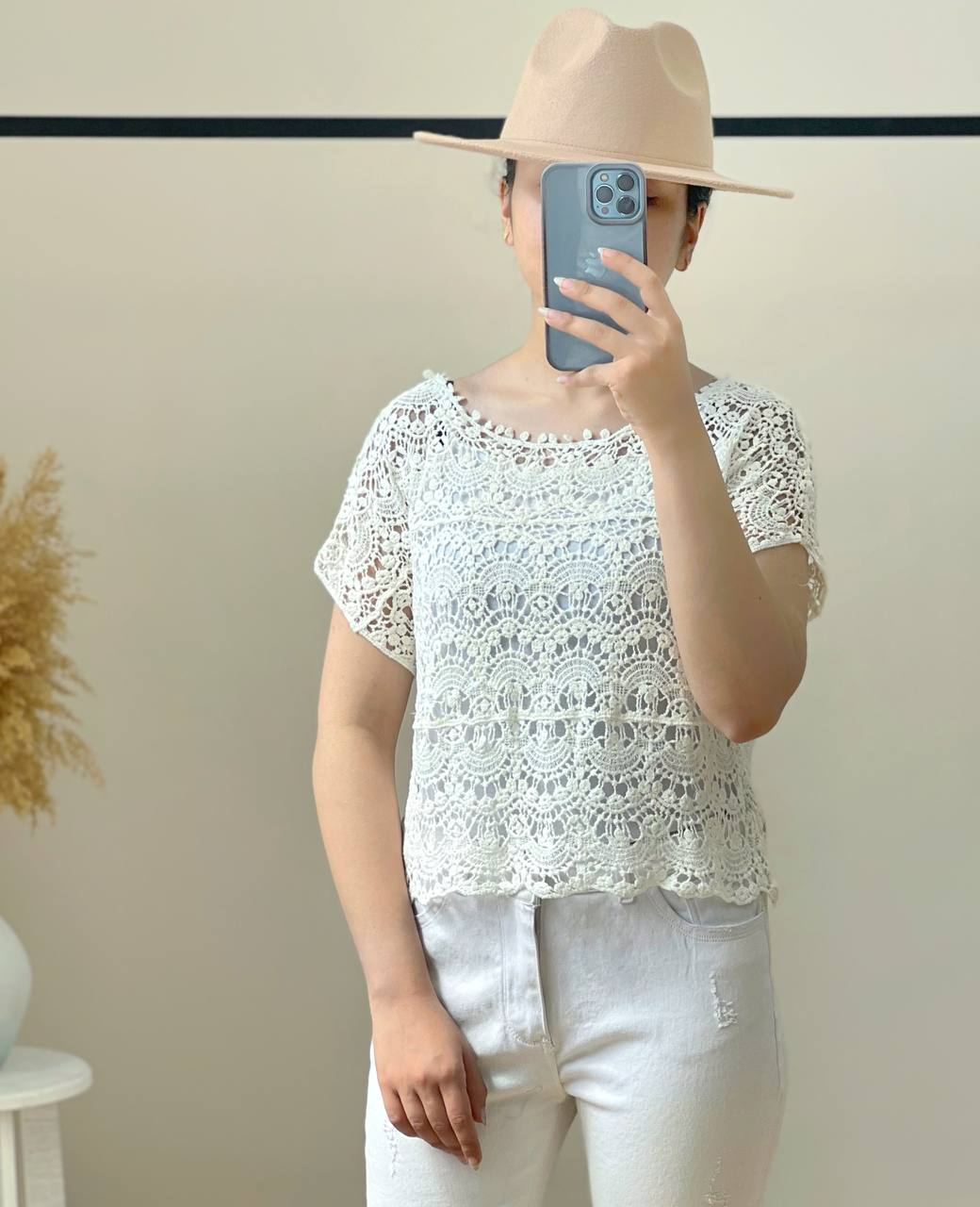 شومیز قلاب بافی کد 2717