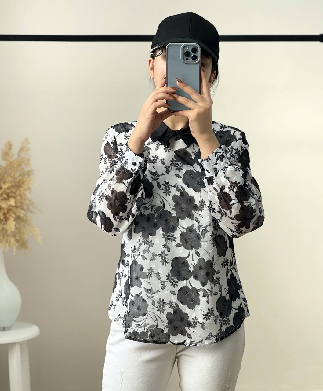 شومیز حریر آستردار کد 2721