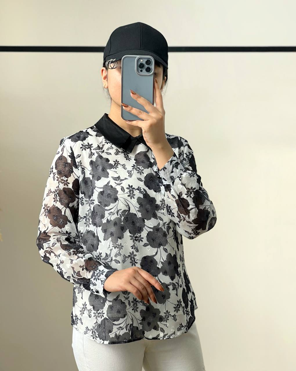 شومیز حریر آستردار کد 2721