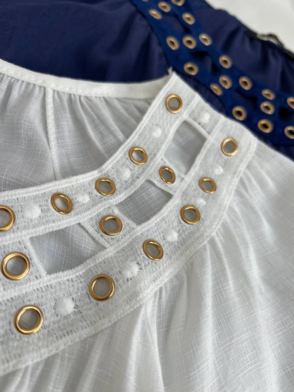 شومیز لینن پایین کش کد 2735