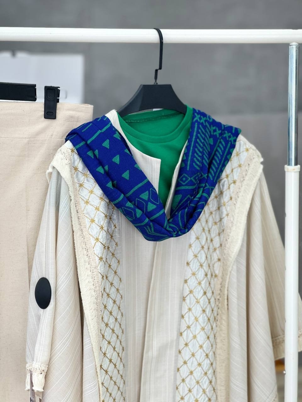 مانتو پانچ لینن نچرال کد 2738