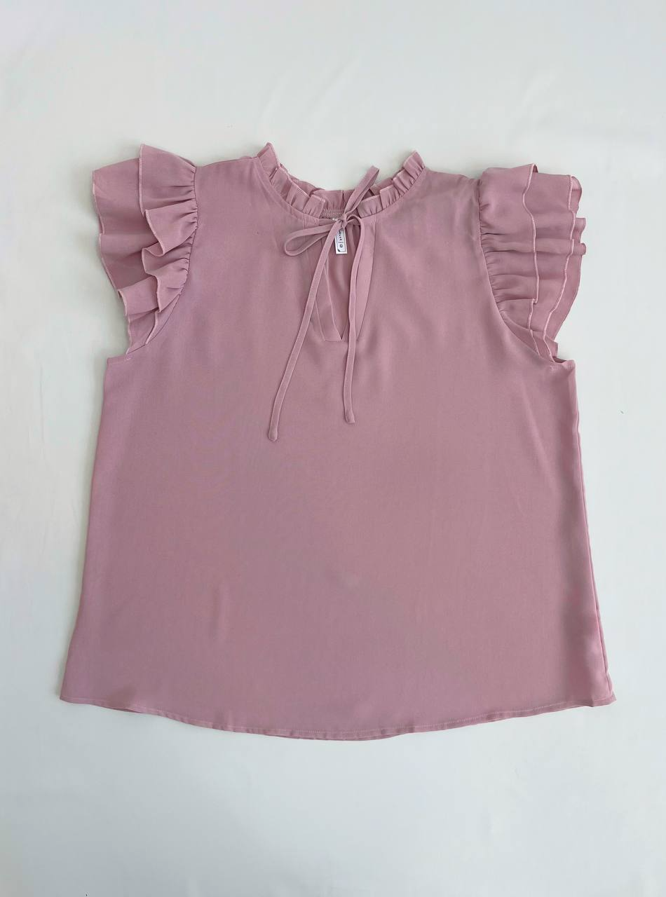 تاپ آستین چین جلو پاپیون کد 2745