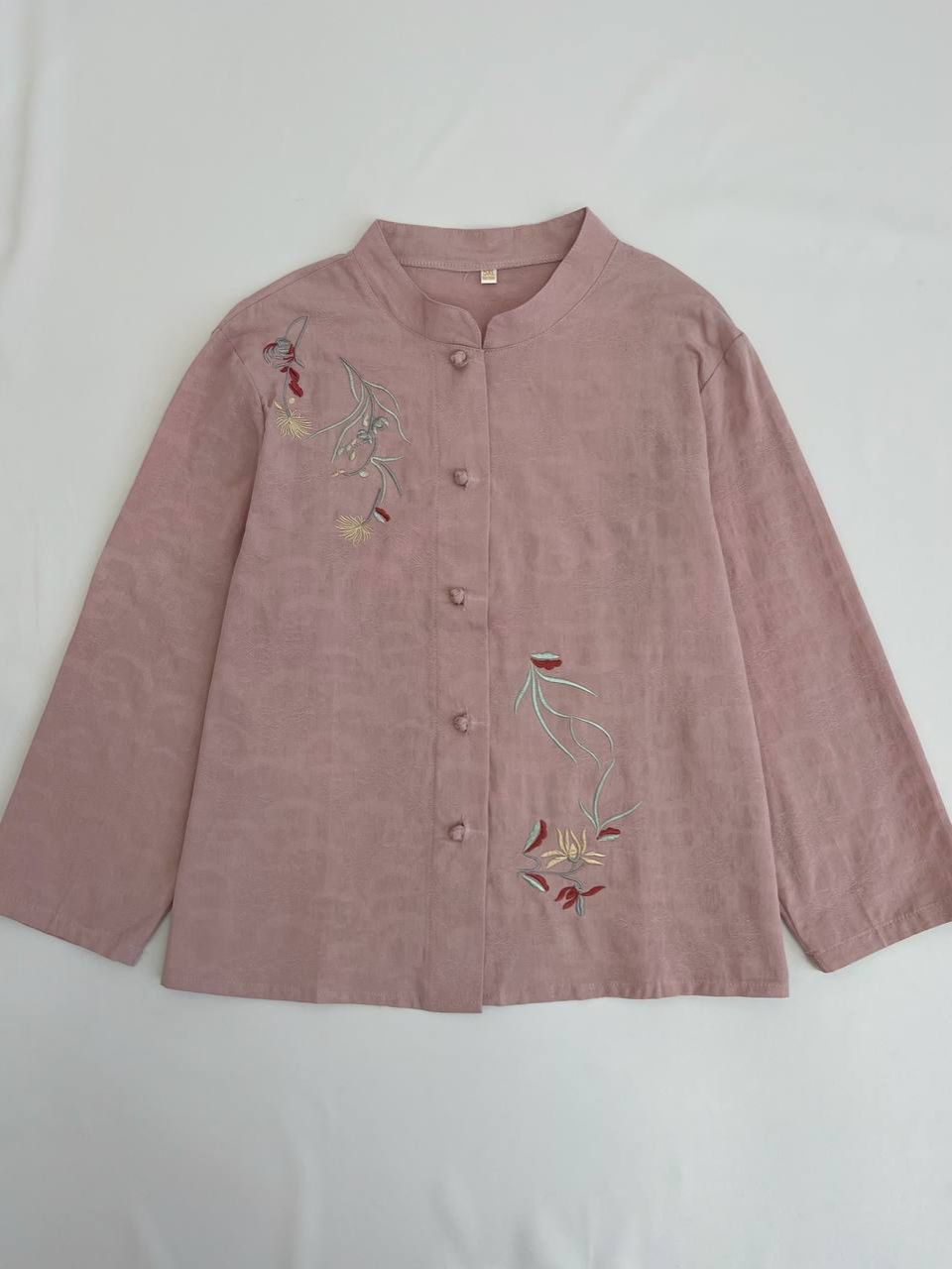 شومیز جلو دکمه گلدوزی شده کد 2748