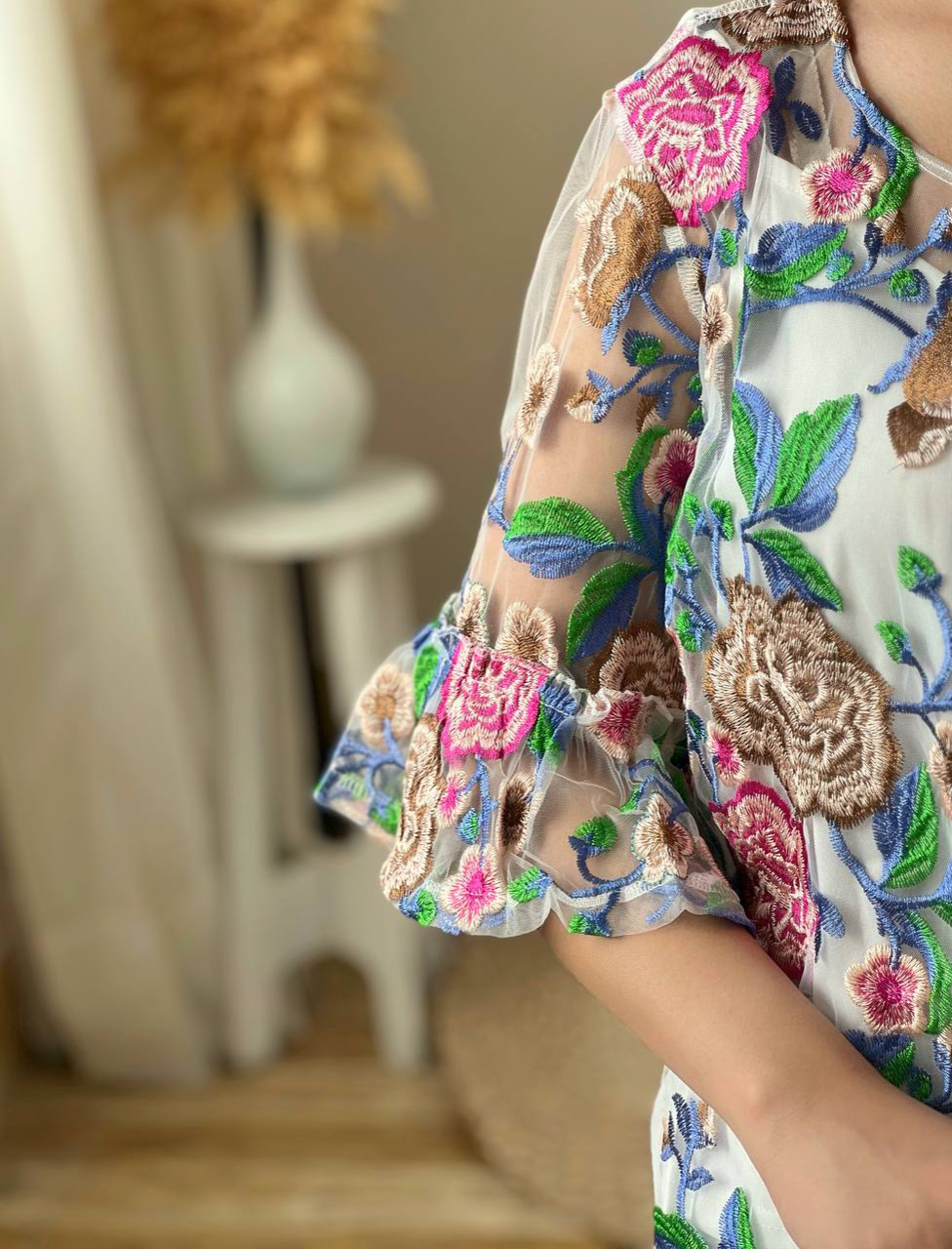 شومیز دو تکه تاپ بهمراه رویی کد 2749