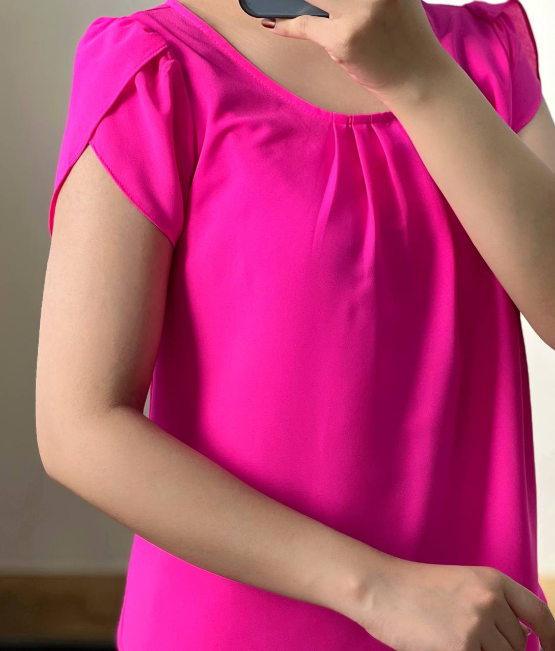 تاپ کرپ حریر آستین لاله کد 2752