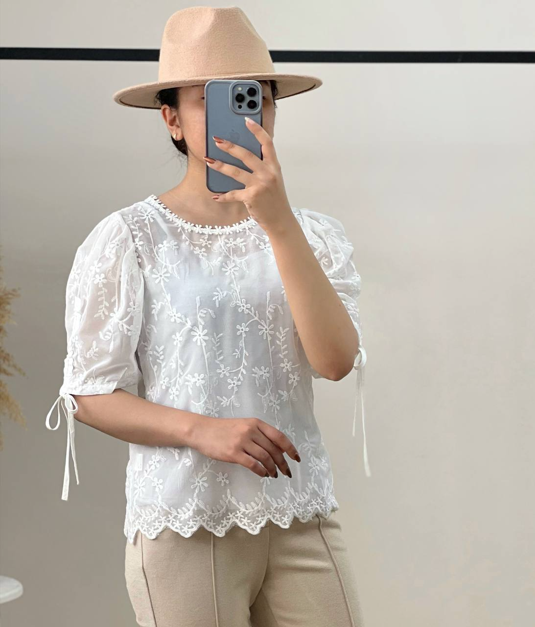 شومیز تمام گلدوزی کد 2756