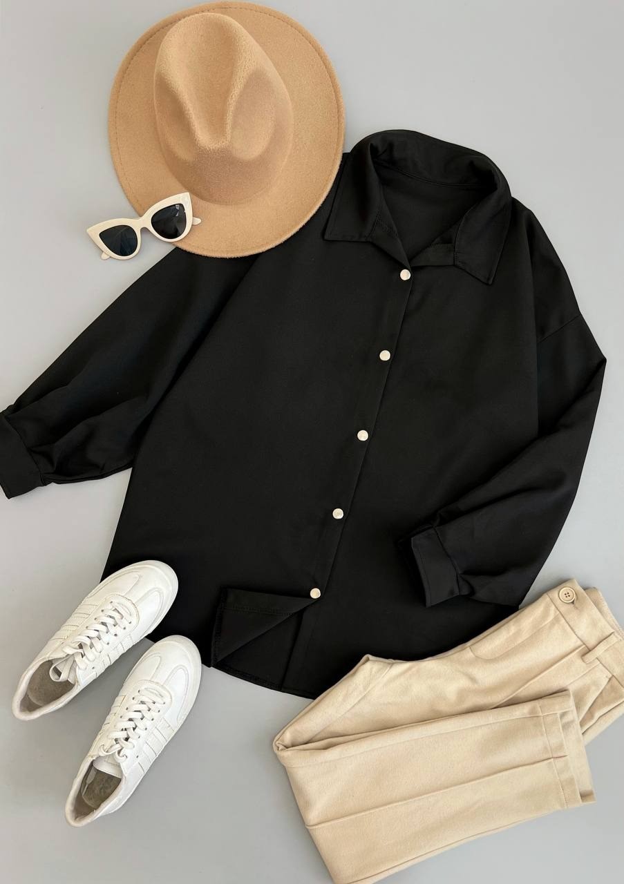 شومیز مانتویی کرپ کد 2762