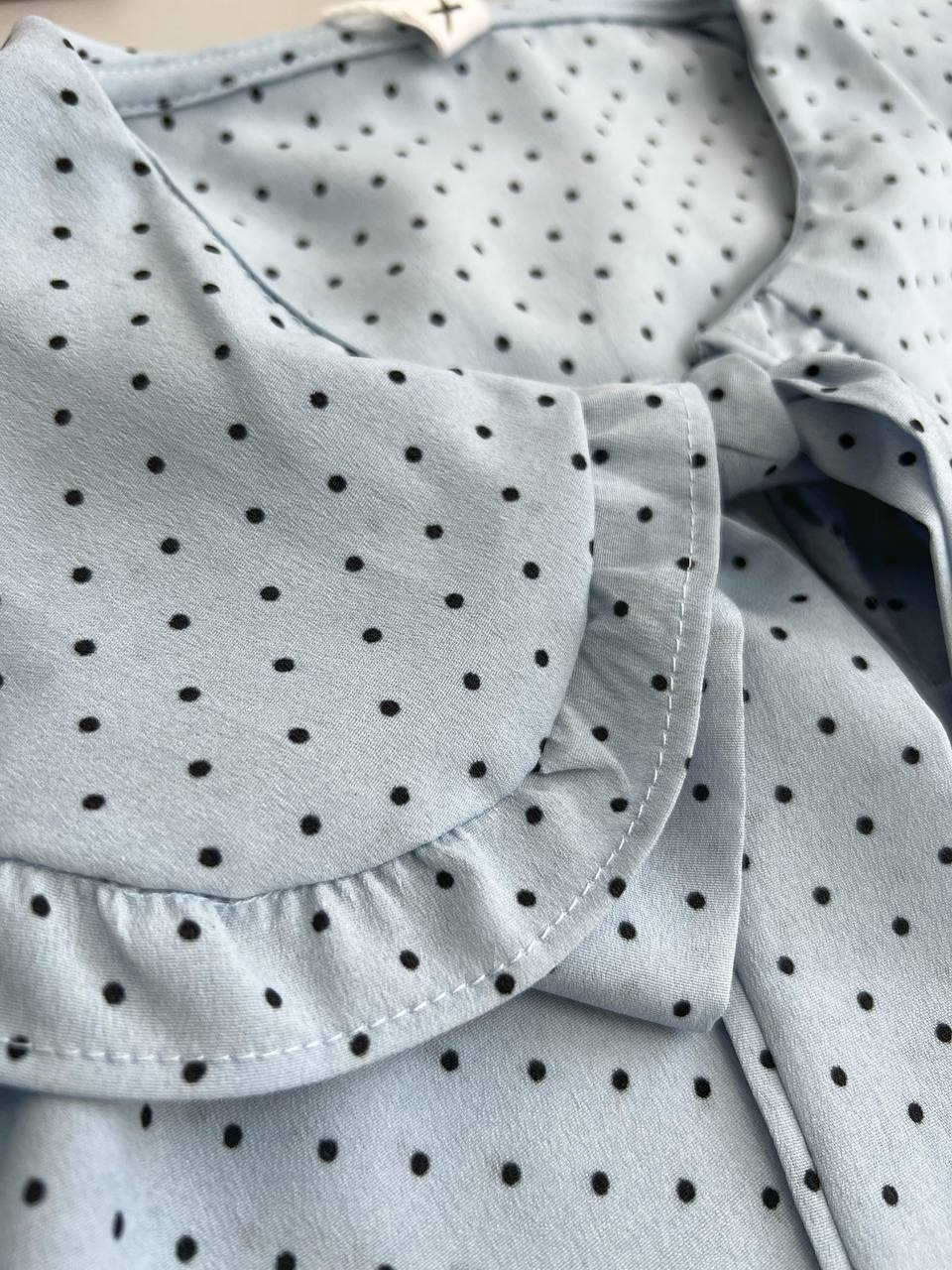 شومیز کرپ حریر جلو پاپیون کد 2763