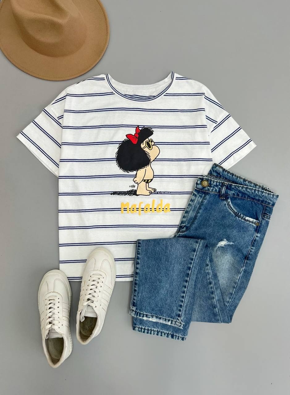 تیشرت راه راه عروسکی کد 2767