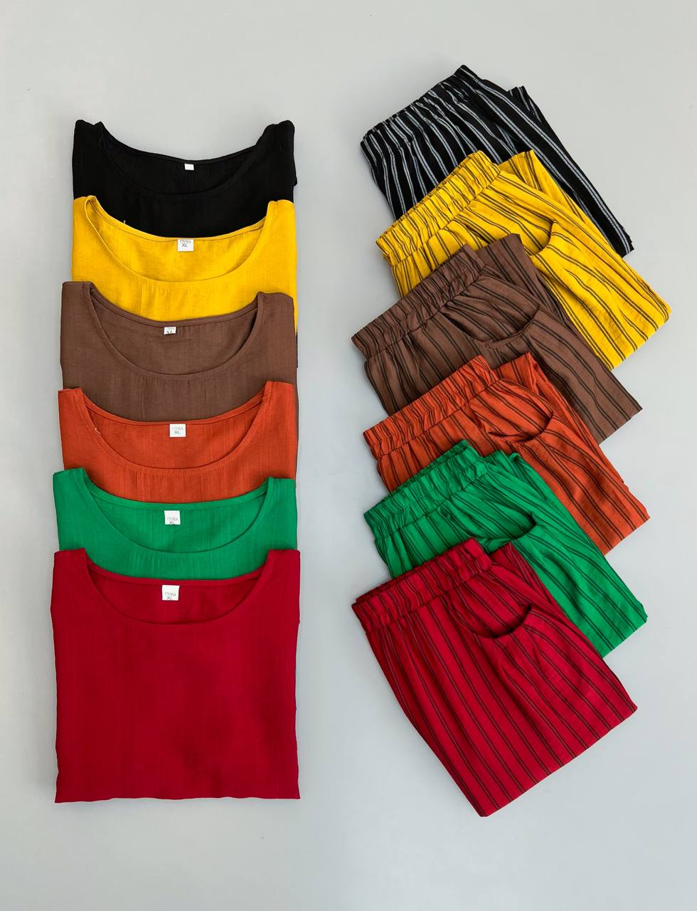 ست شومیز و شلوار راه راه کد 2772