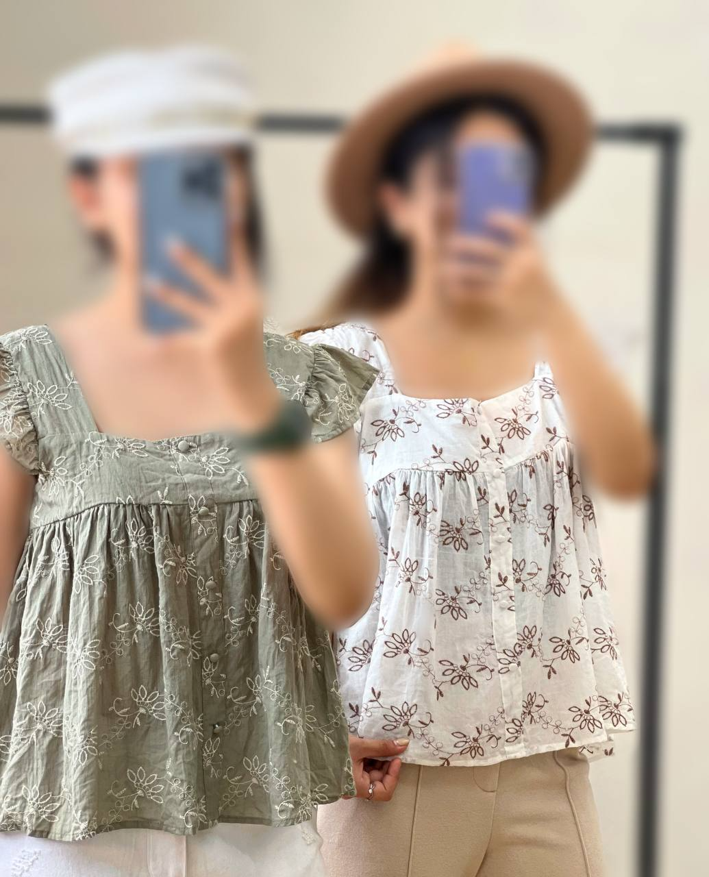 تاپ استین چین خامه دوزی کد 2775