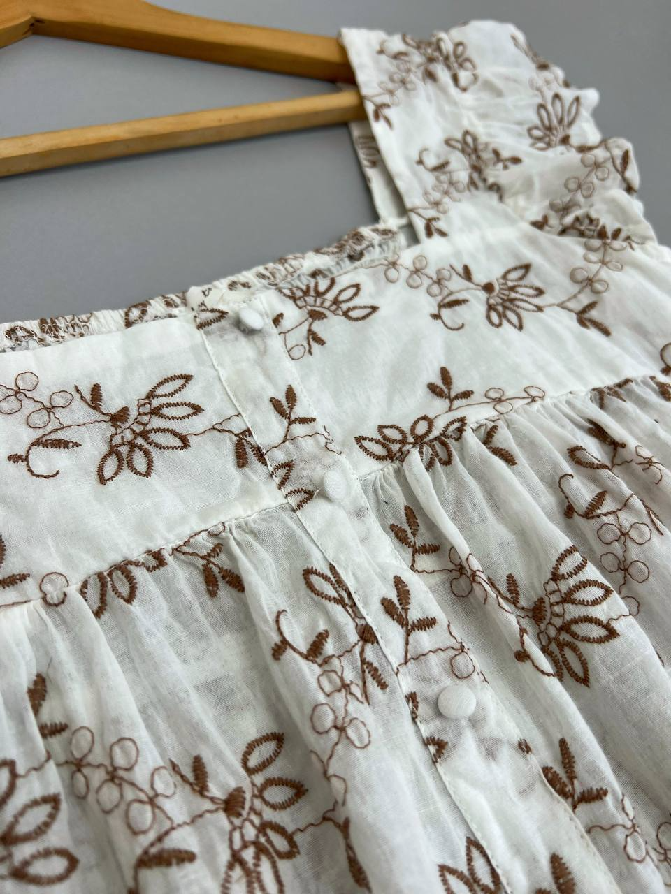 تاپ استین چین خامه دوزی کد 2775