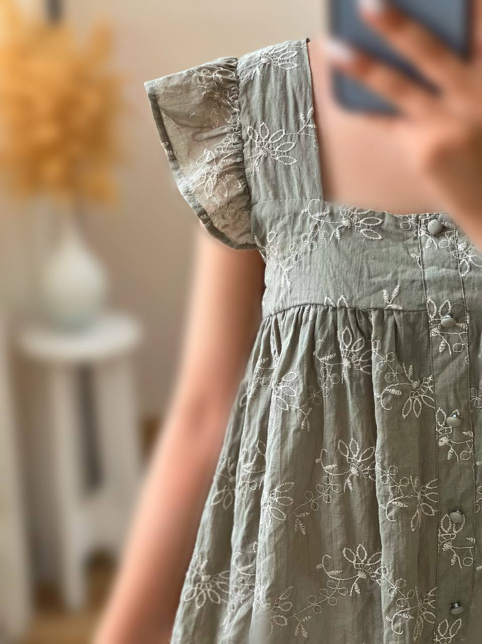 تاپ استین چین خامه دوزی کد 2775