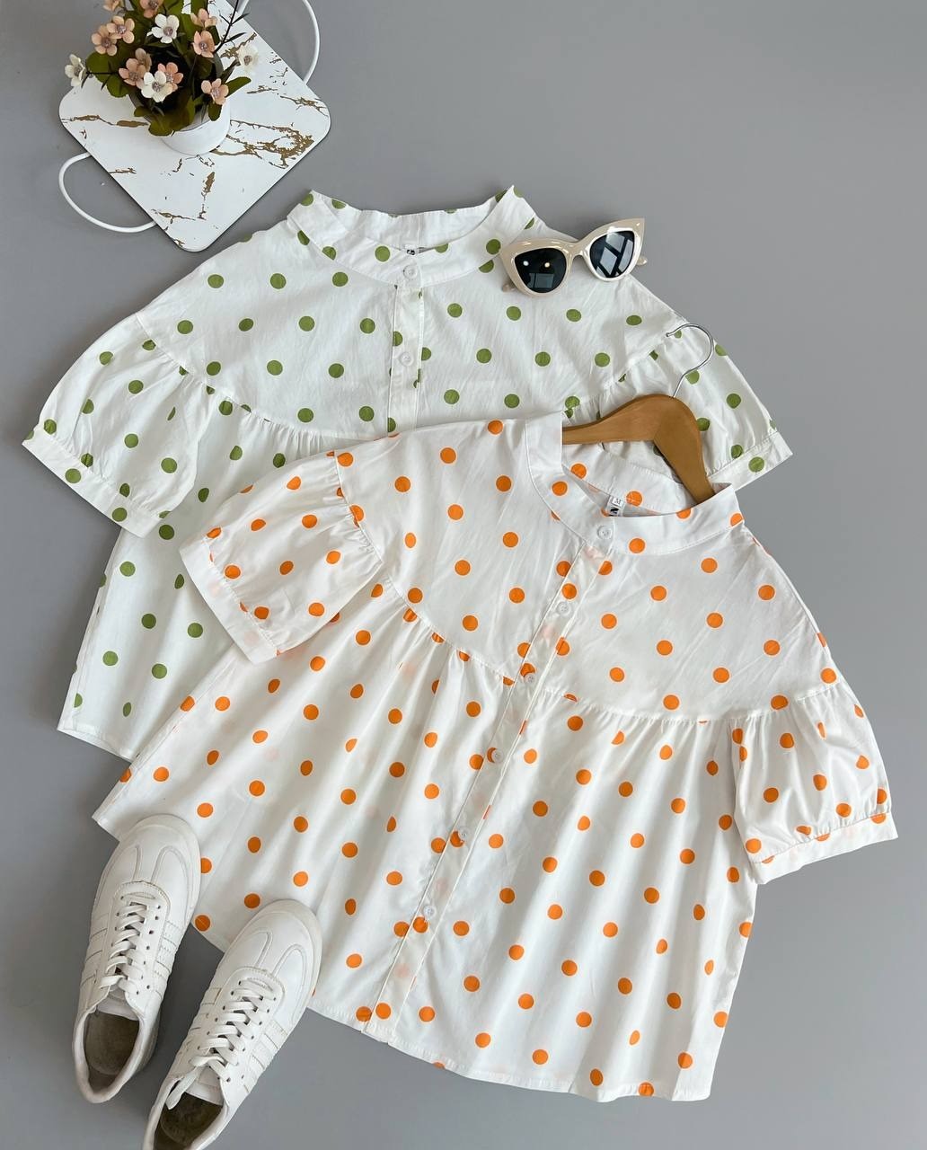 شومیز استین پف خالخالی کد 2778