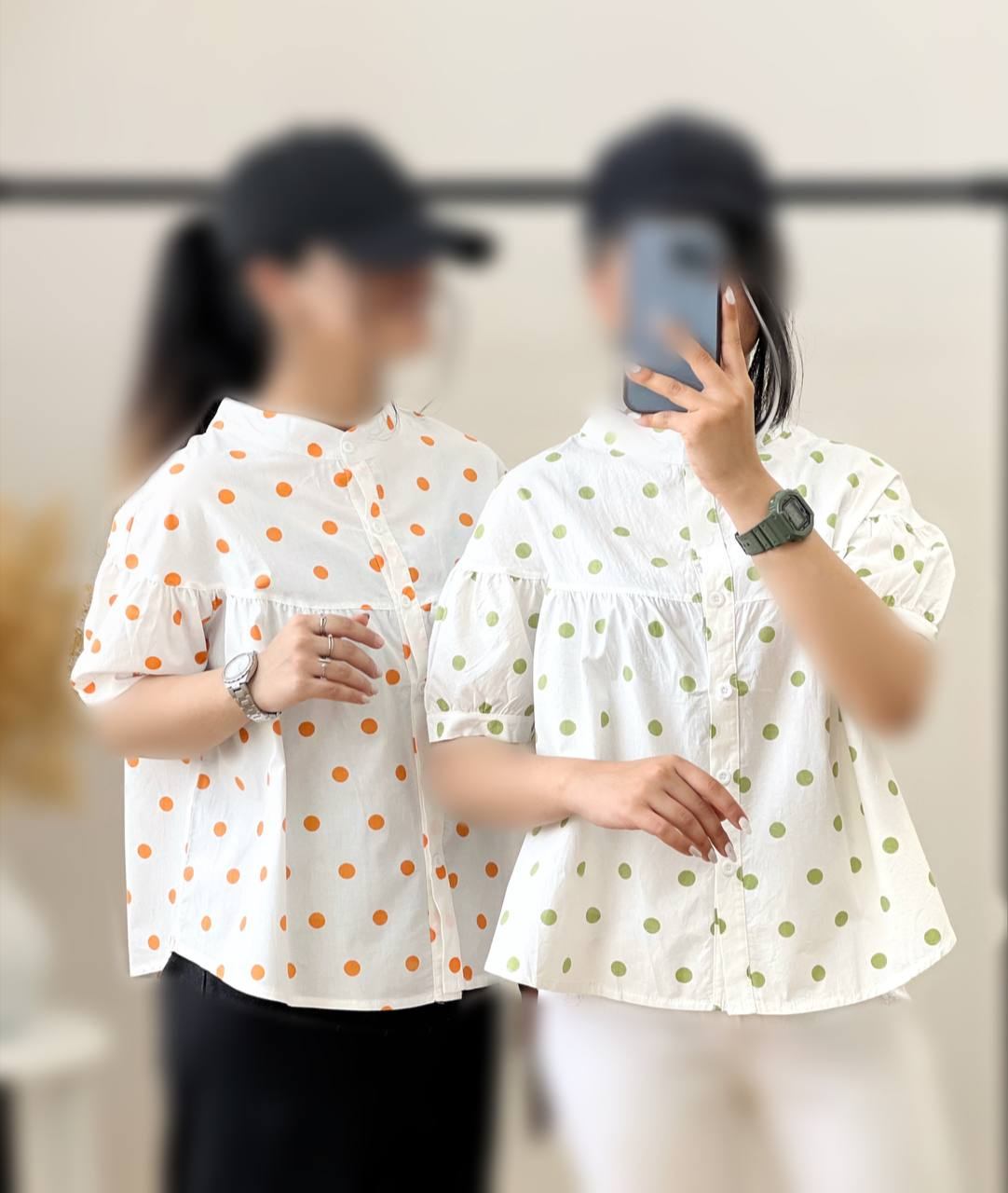 شومیز استین پف خالخالی کد 2778