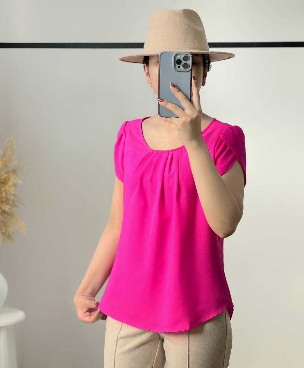 تاپ کرپ حریر آستین لاله 2 کد 2781