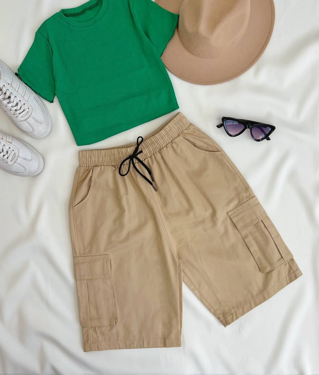 شلوارک کتان اسپورت 2 کد 2782