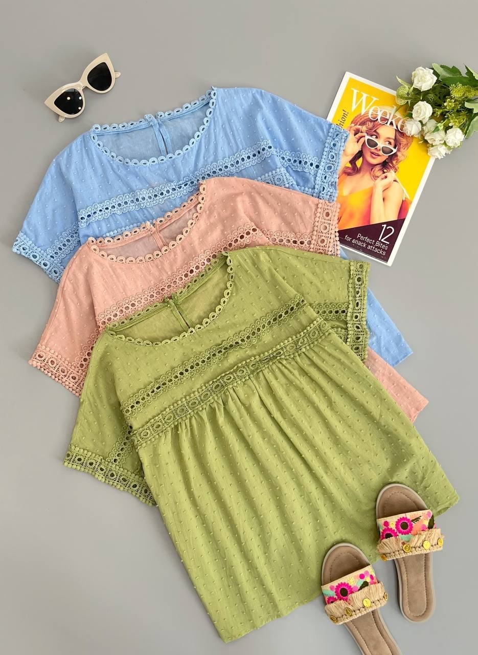 شومیز نخ خالخالی کد 2783