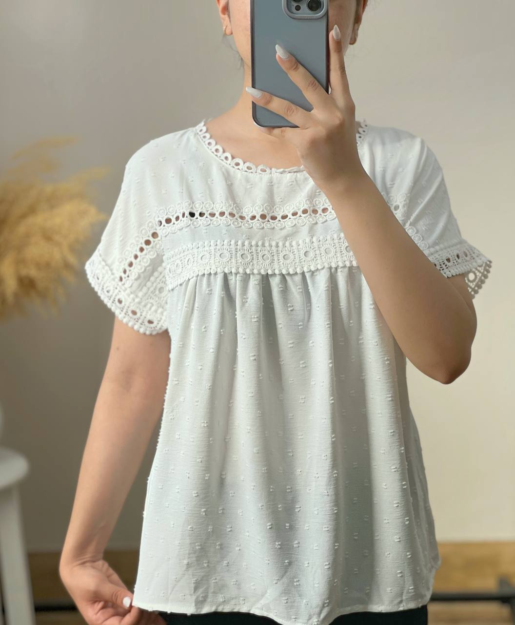 شومیز نخ خالخالی کد 2783