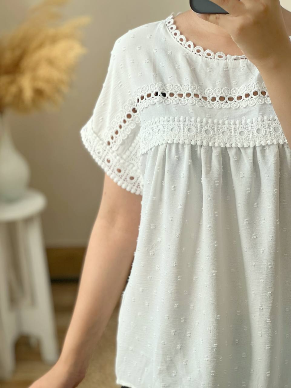 شومیز نخ خالخالی کد 2783