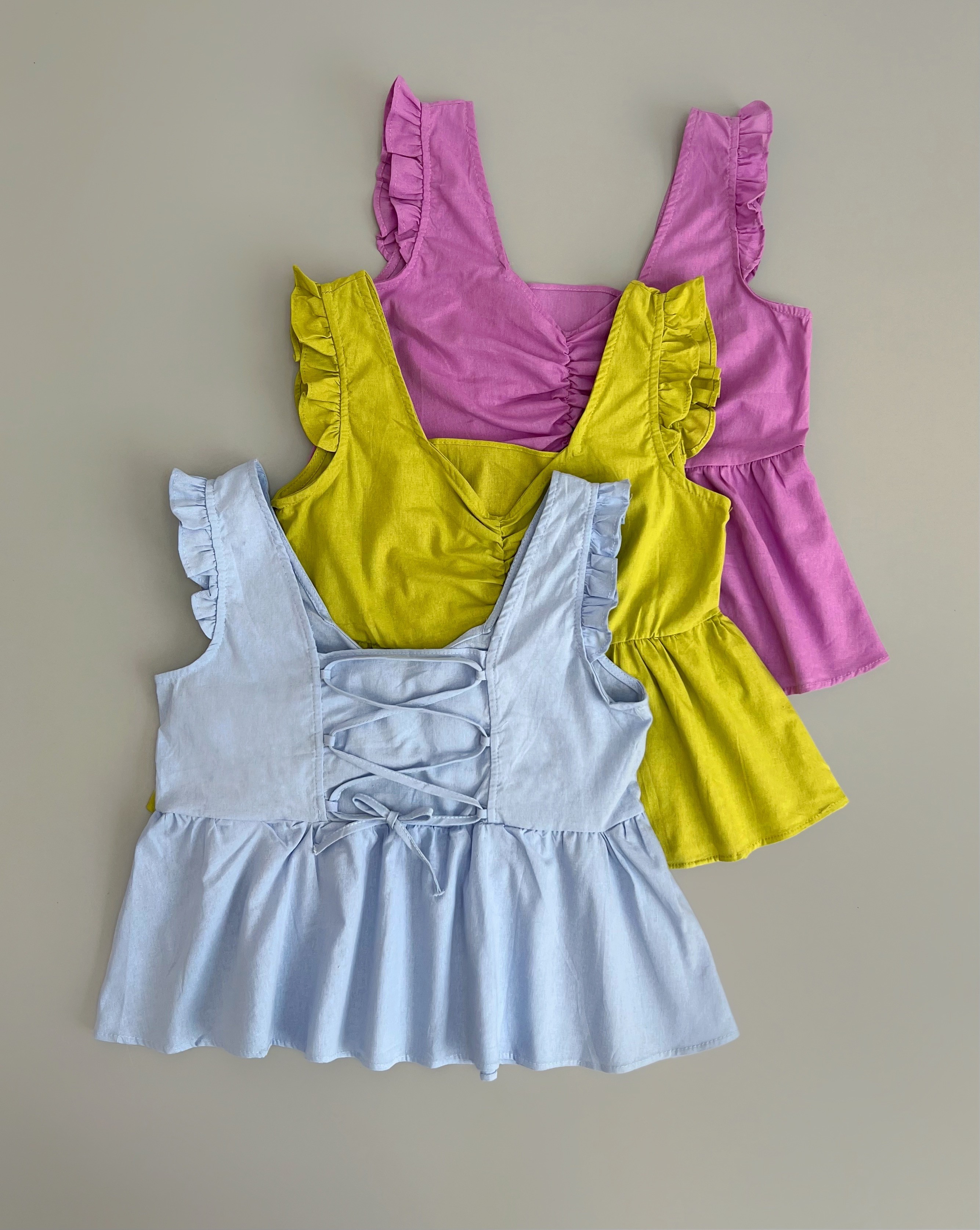 تاپ پشت بندی استین چین کد 2785