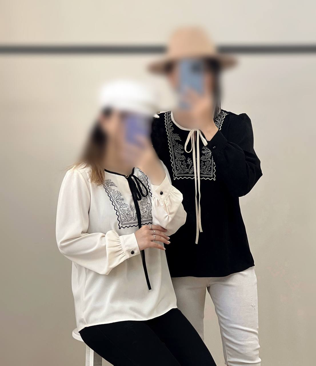 شومیز کرپ گلدوزی کد 2790