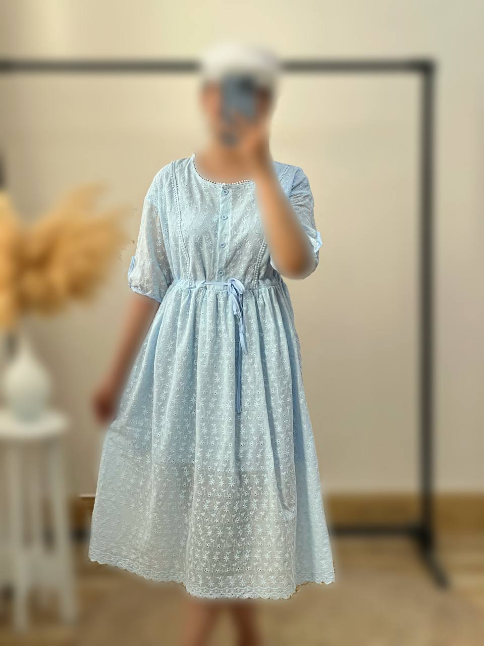 پیراهن خامه دوزی استر دار کد 2794