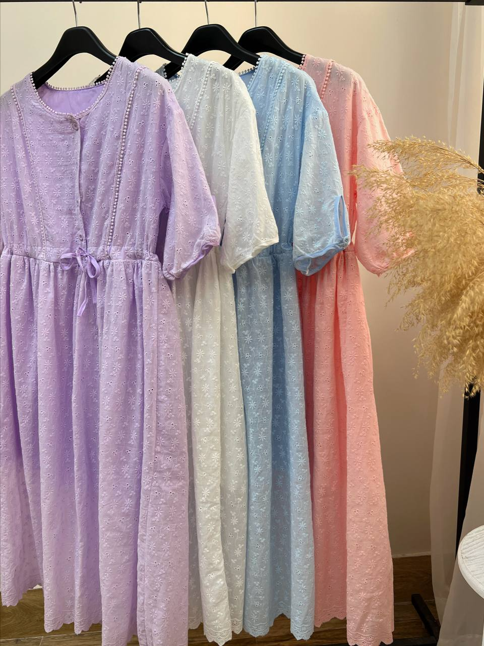 پیراهن خامه دوزی استر دار کد 2794