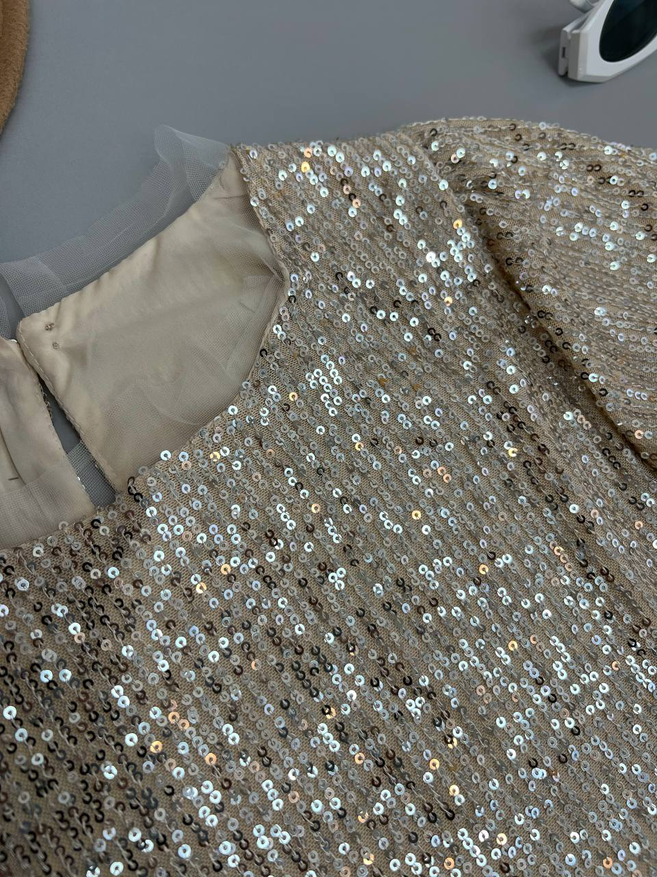 شومیز پولکی آستین پف کد 2798