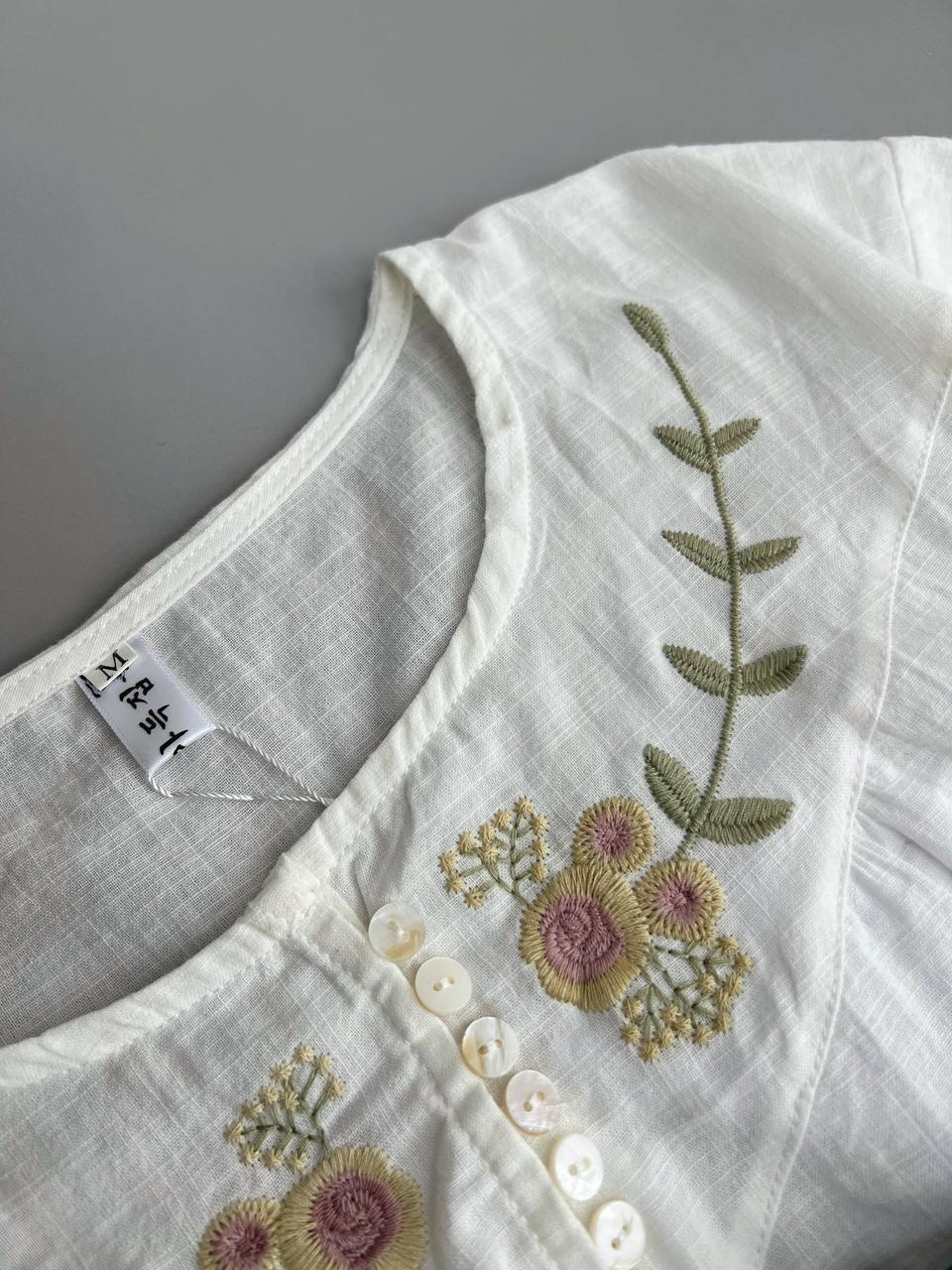 شومیز نخ گلدوزی کد 2803