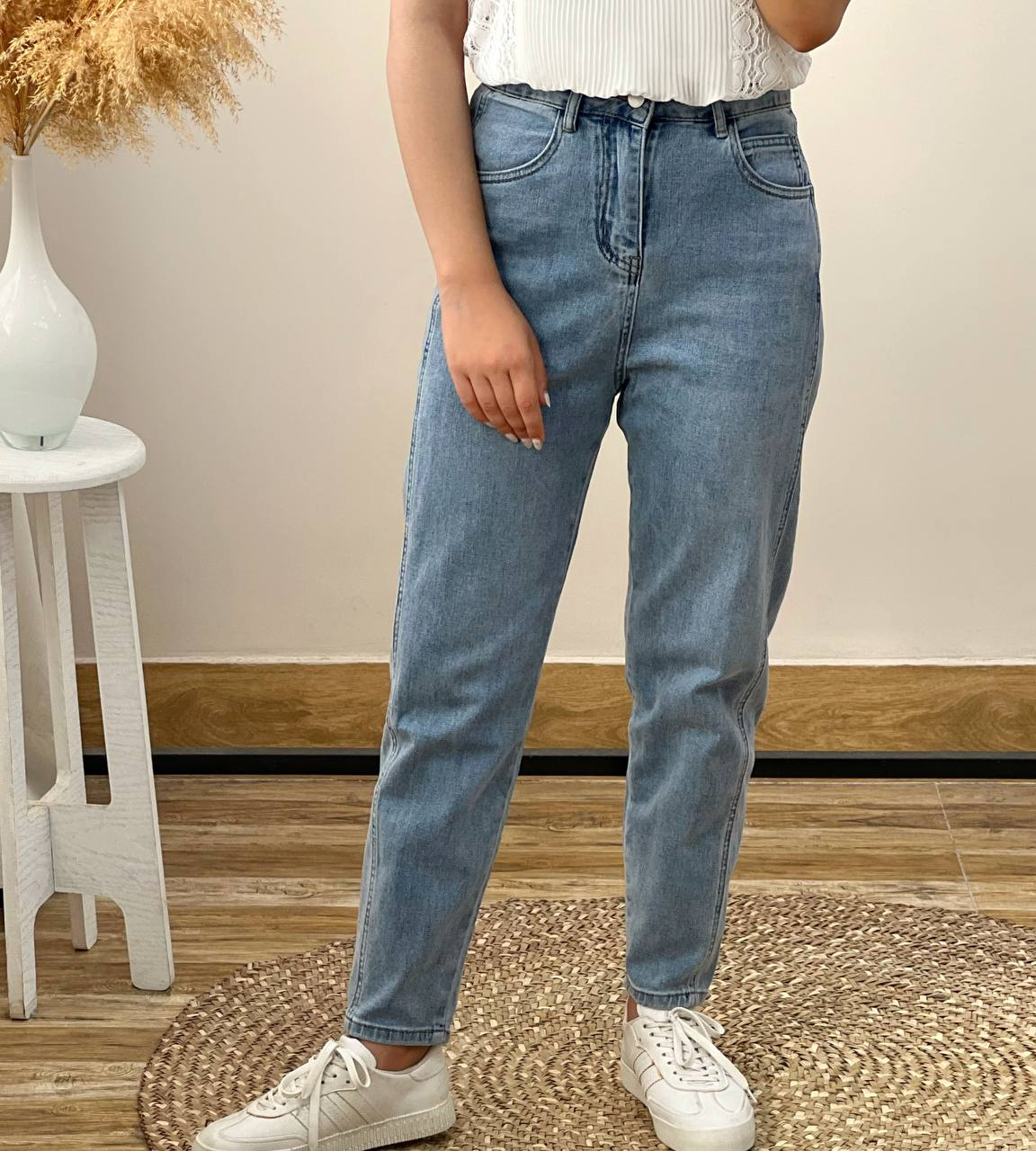 شلوار مام فیت جین کد 2805