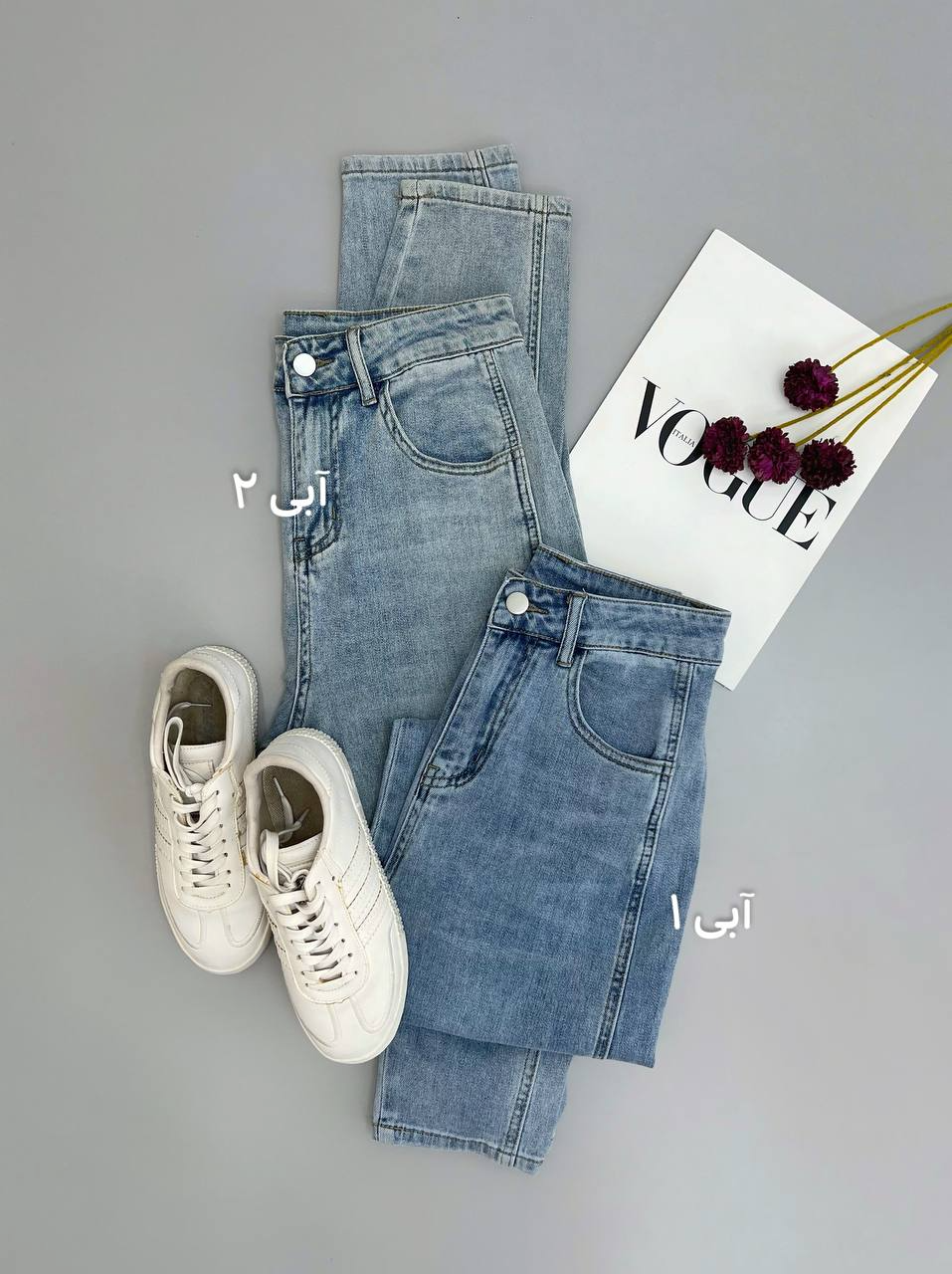 شلوار مام فیت جین کد 2805