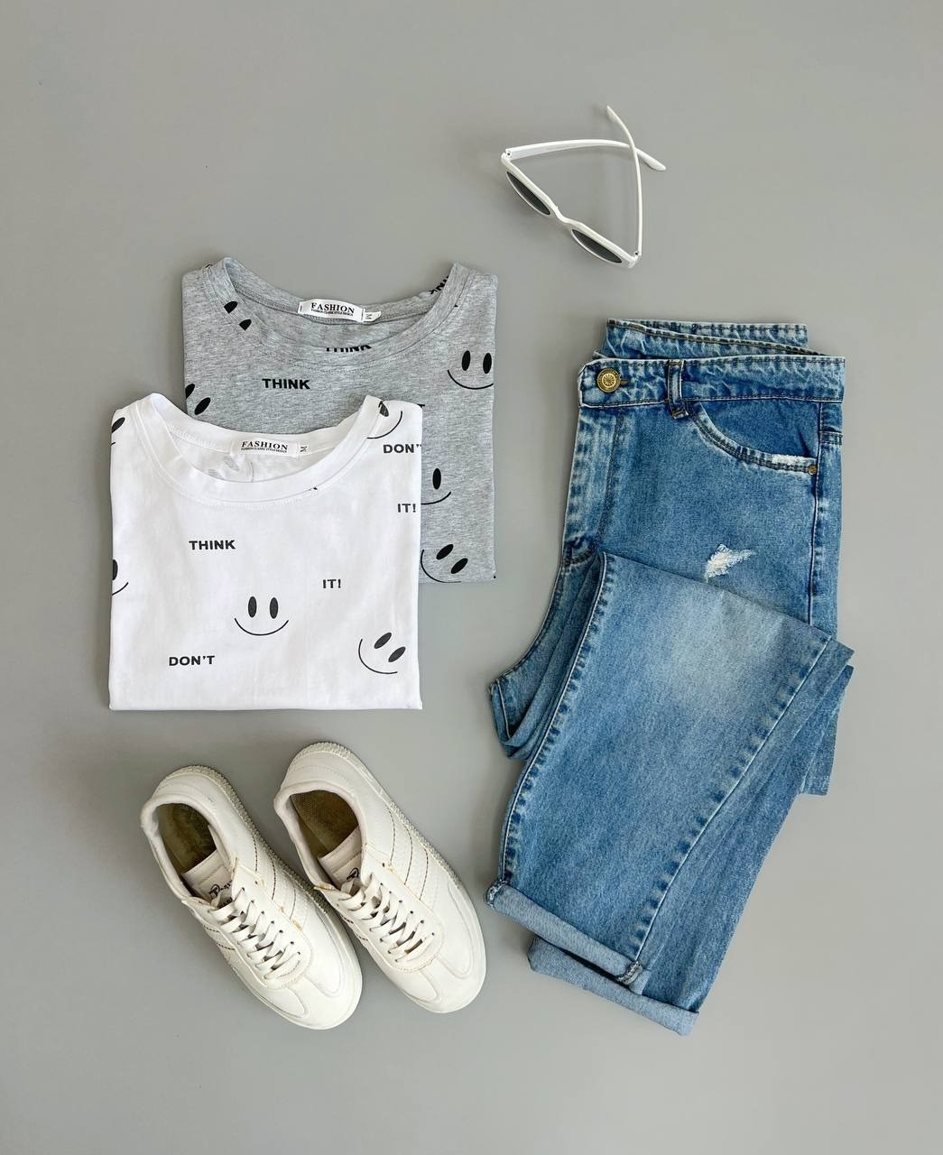 تیشرت نخ و پنبه لبخند کد 2806