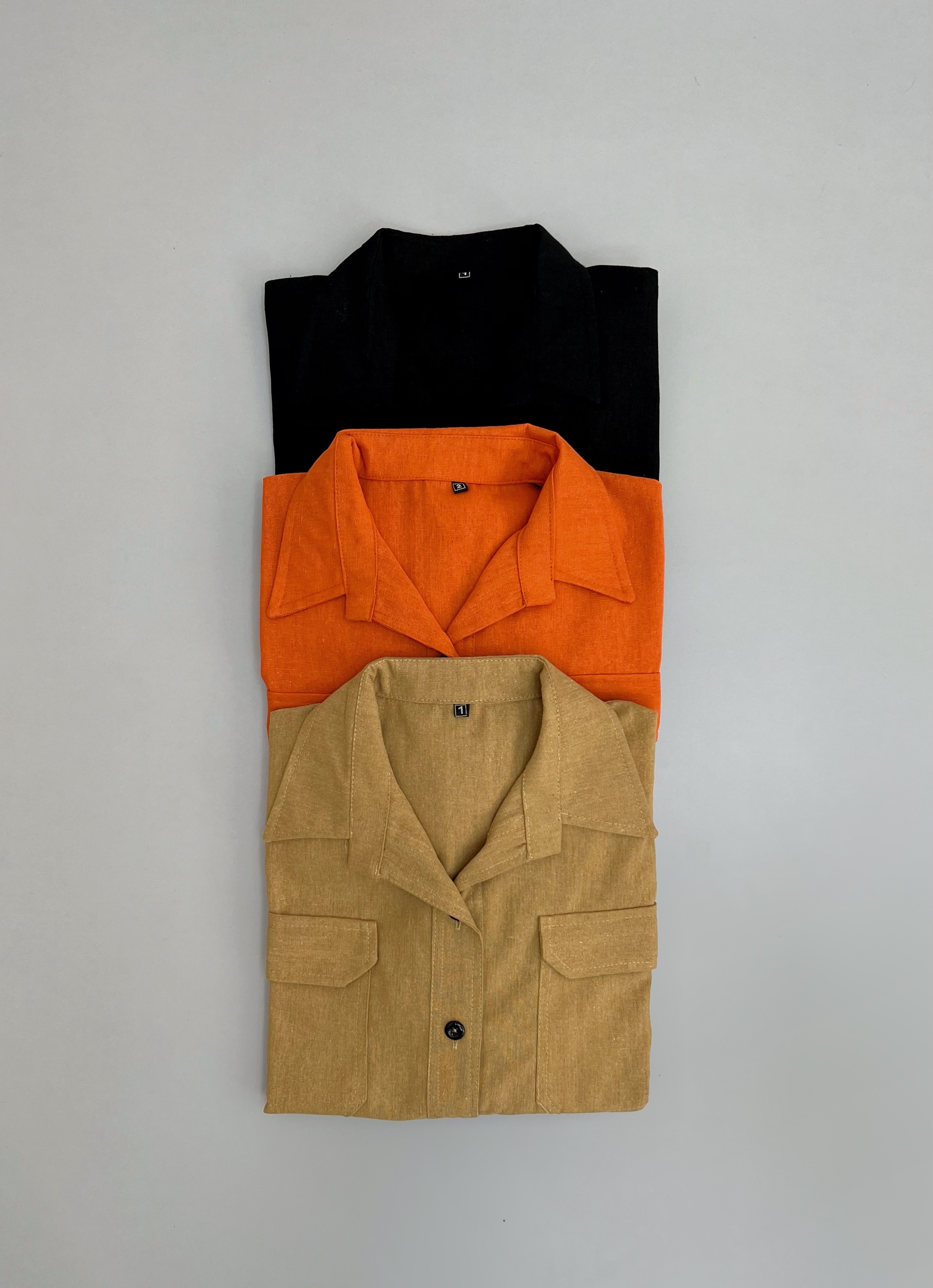 شومیز مانتویی لینن کد 2811