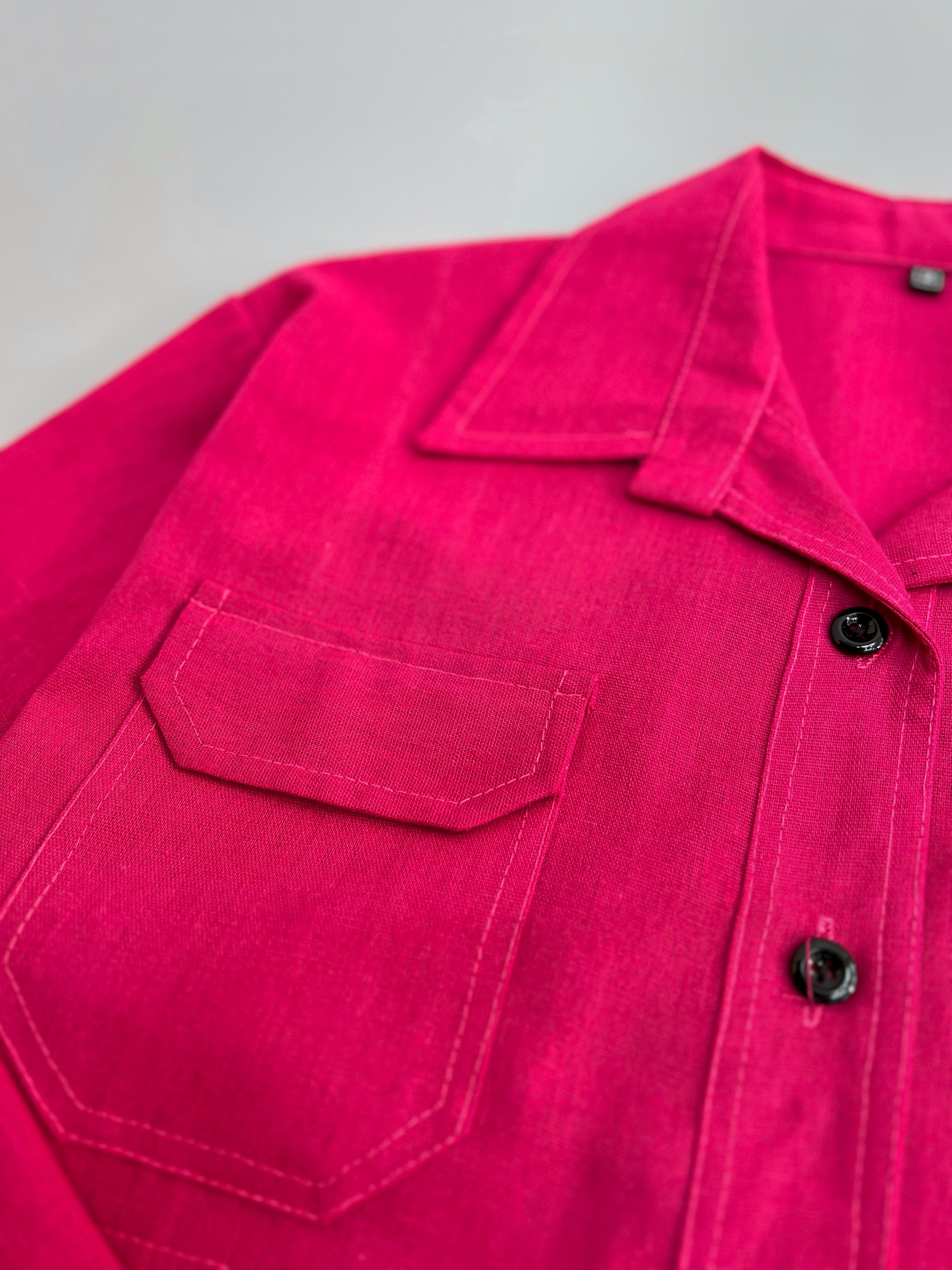 شومیز مانتویی لینن کد 2811