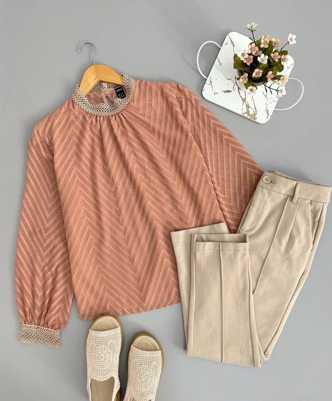 شومیز حریر توپی کد 2819