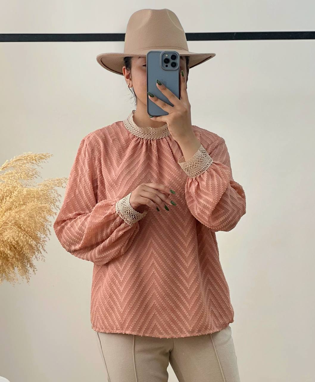 شومیز حریر توپی کد 2819