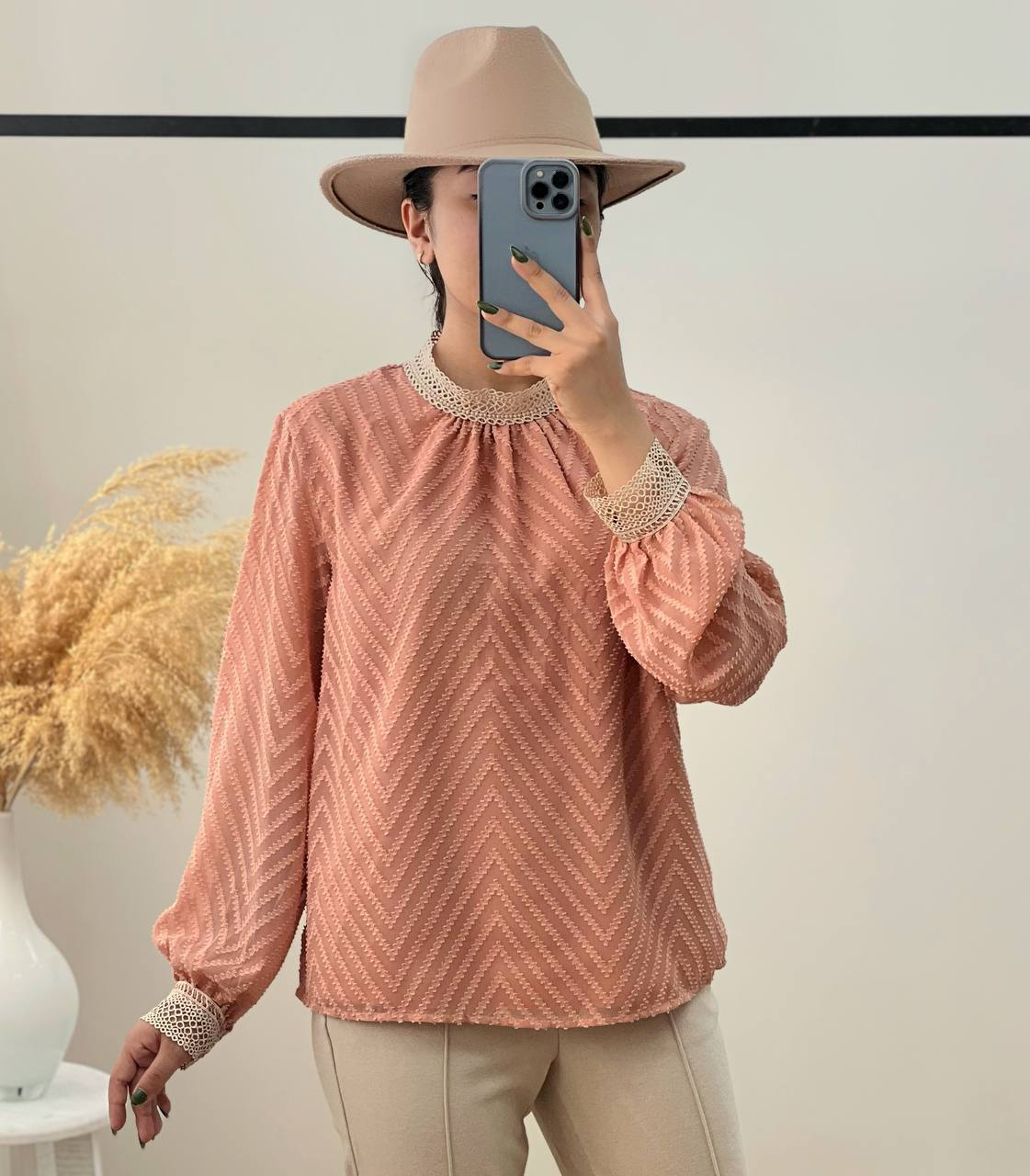 شومیز حریر توپی کد 2819