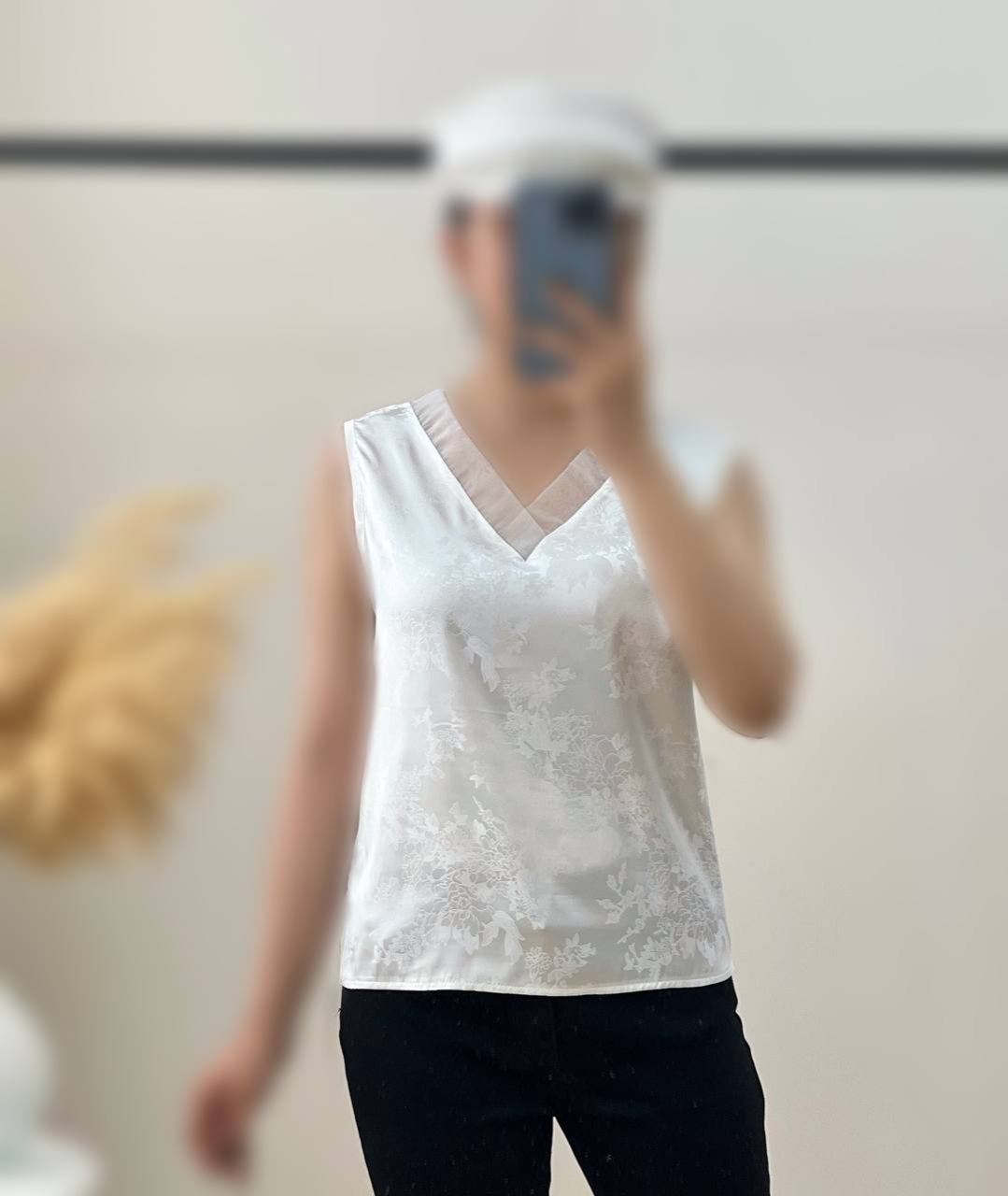 شومیز ساتن گلدار کد 2822