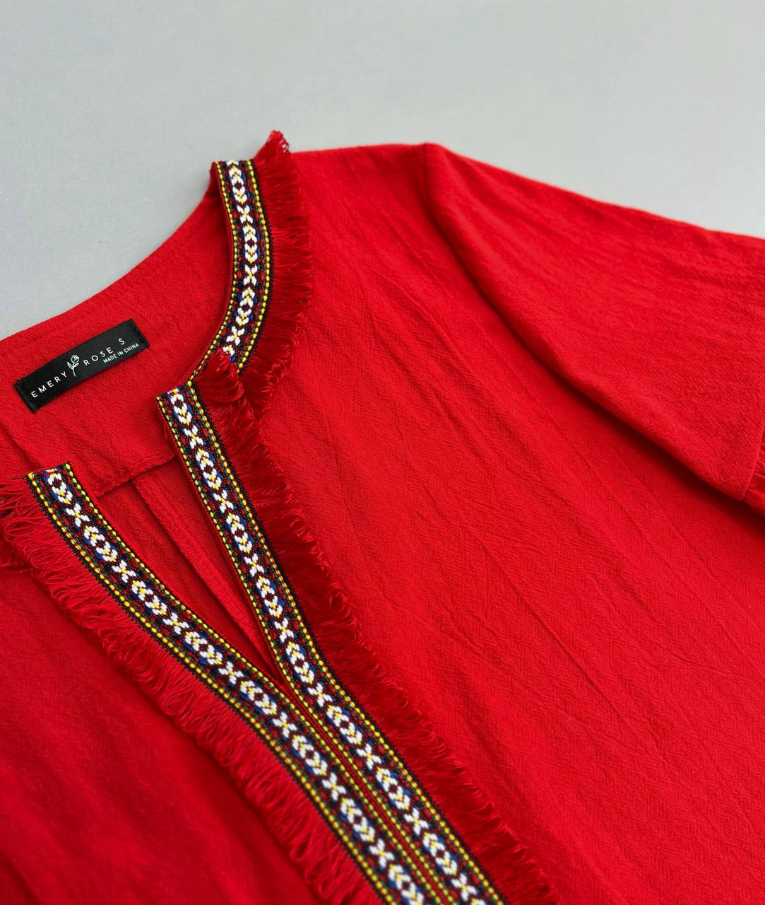 شومیز کنف قرمز کد 2823