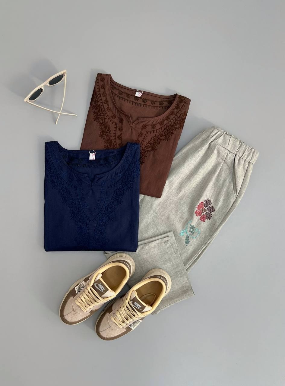 ست شومیز و شلوارک کد 2825