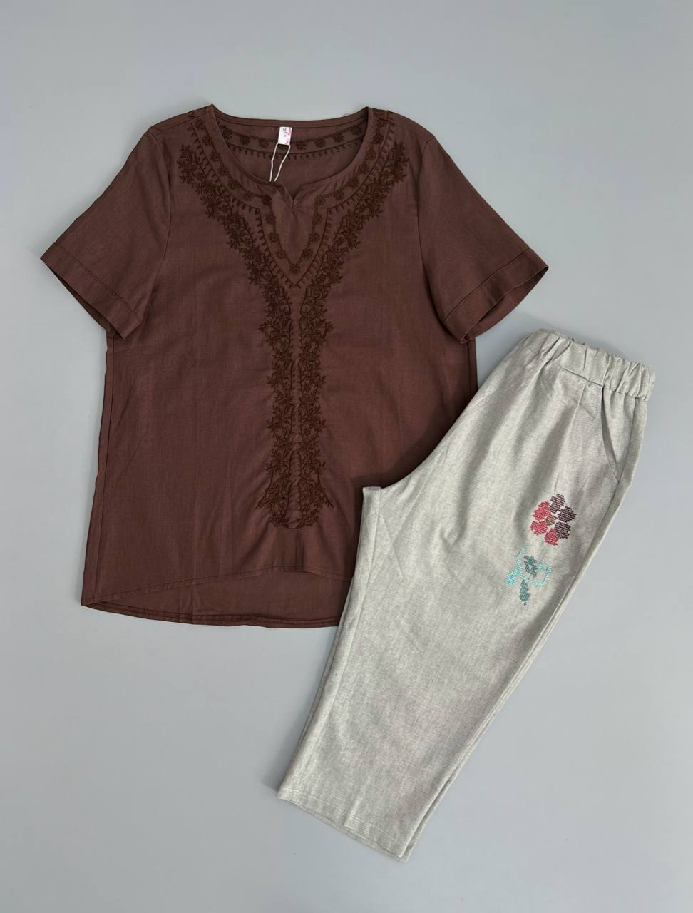 ست شومیز و شلوارک کد 2825