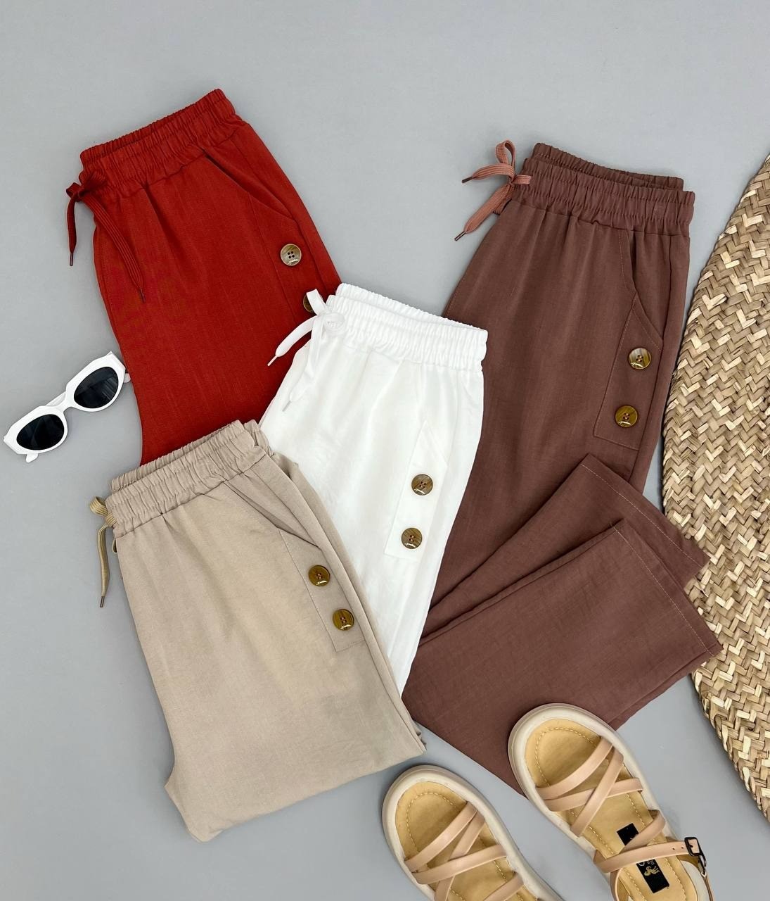 شلوار لینن کد 2829