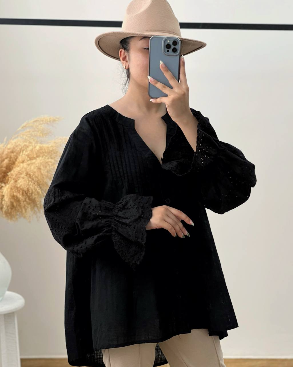 تونیک نخ آستین خامه دوزی کد 2833