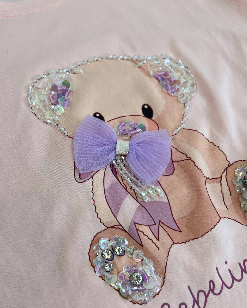 تیشرت خرسی کار شده کد 2839