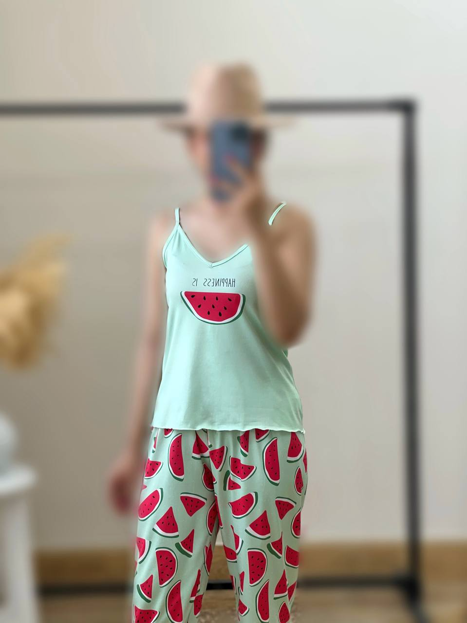 ست تاپ و شلوار هندوانه کد 2842